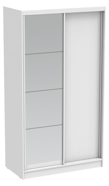 Гардероб за спалня с огледало Korredor Pako Pako World White 120x60x220 cm