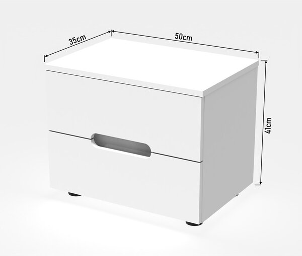 Afina Pako World White 50x35x41 cm