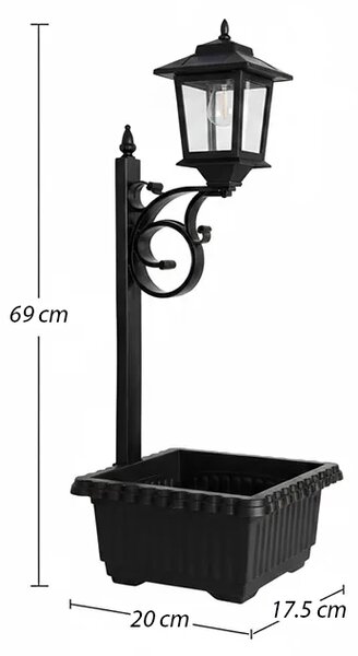 Bloomlamp™ саксия за цветя със соларен фенер