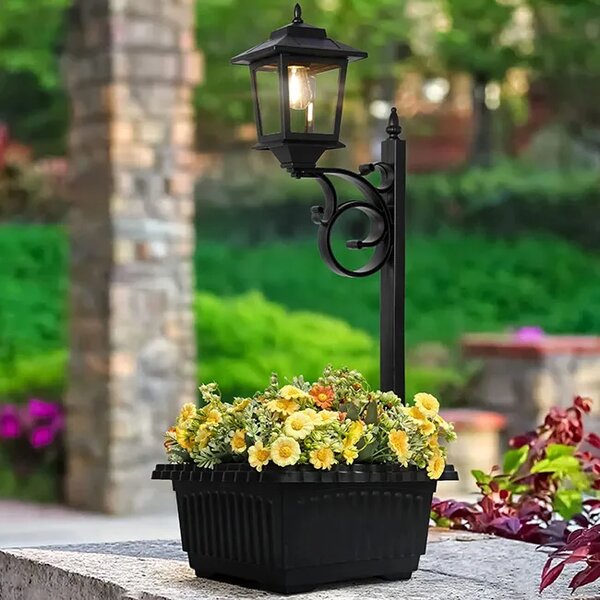 Bloomlamp™ саксия за цветя със соларен фенер