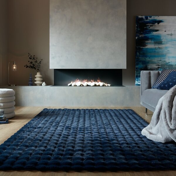Вафлен килим от изкуствена кожа NAVY 180X290 cm, Flair Rugs