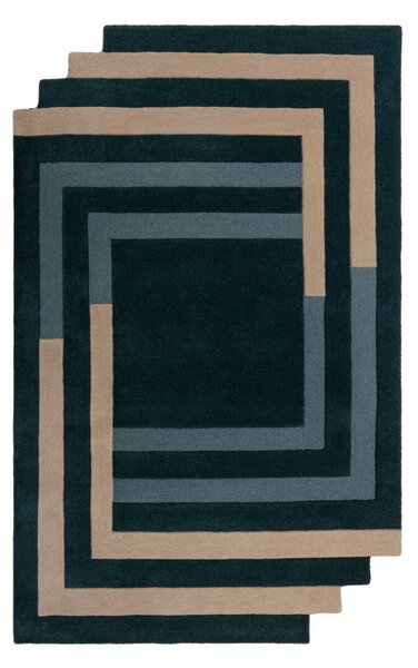 Абстрактен килим Лабиринт Зелен лабиринт 120X180 cm, Flair Rugs
