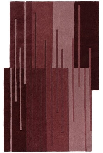 Абстрактен абстрактен омбре червен омбре килим 120X180 cm, Flair Rugs