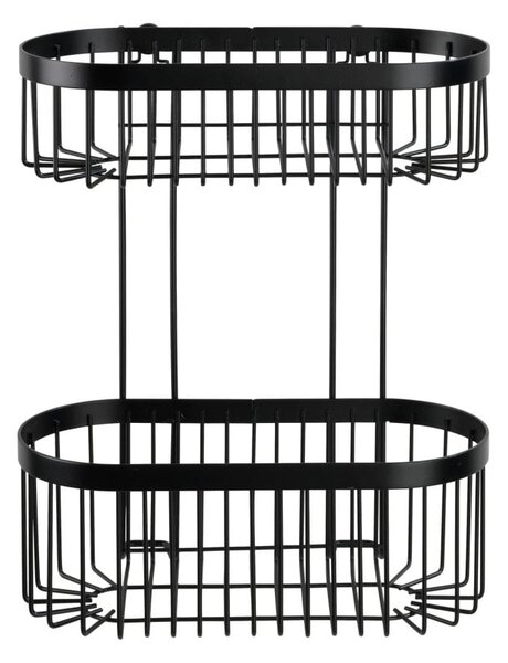 Кошница за стена Black Classic Plus 2 Tier - Wenko