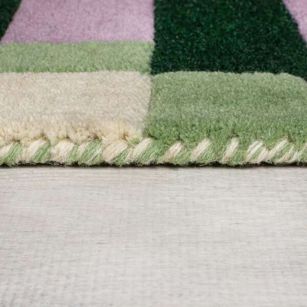 Килим Lois Scallop Kai Kai Wool Pink 60X230 cm, Flair Rugs