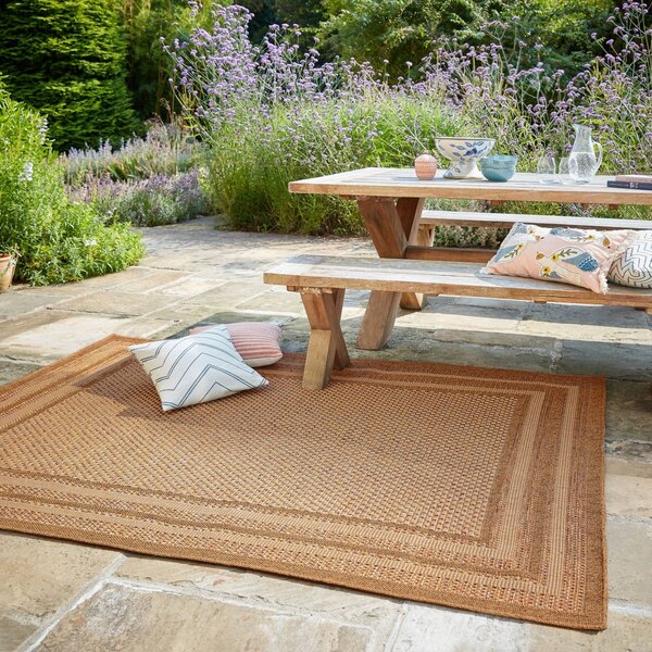 Sylvie Layla Border Natural 120X170 cm, Flair Rugs