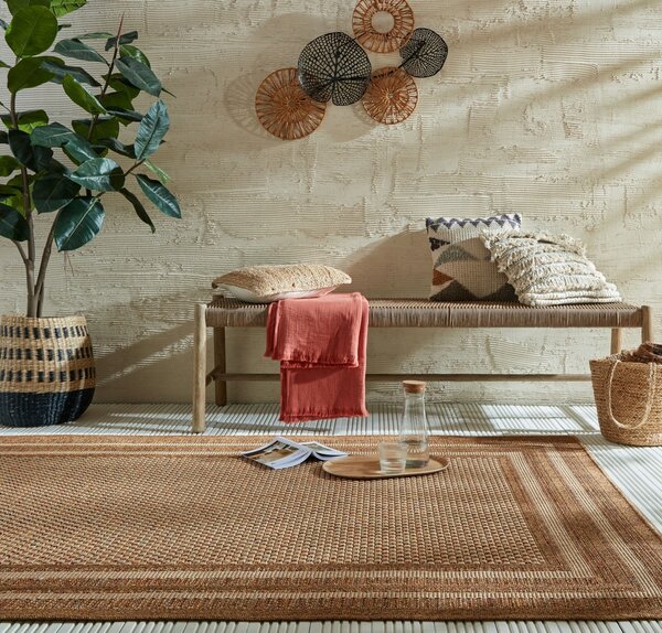 Sylvie Layla Border Natural 120X170 cm, Flair Rugs