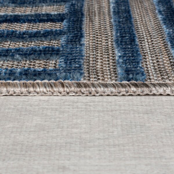Килим за площ Vigo Blocks Blue 80X150 cm, Flair Rugs