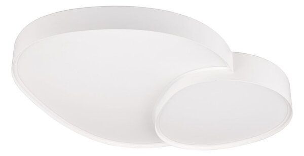 Бяла LED светлина за таван 63,5x77 см Rise - Trio