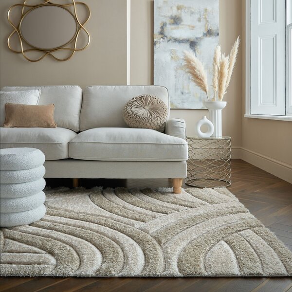 Килим Velvet Carved Natural 80x150 cm, Flair Rugs