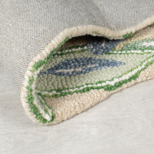 Кръстосан килим Bryony Shaped Floral Green 60x230 cm, Flair Rugs