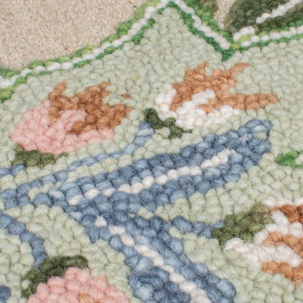 Кръстосан килим Bryony Shaped Floral Green 60x230 cm, Flair Rugs