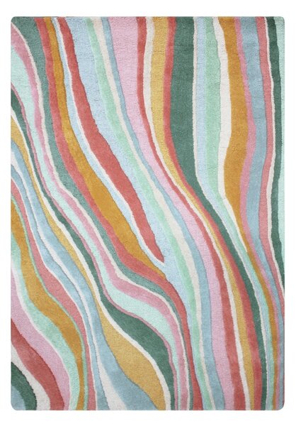 Килим Abstract Flow Abstract Flow Light Blue 120x170 cm, Flair Rugs