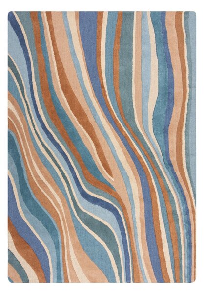 Абстрактен килим Flow Abstract Flow Blue 120x170 cm, Flair Rugs