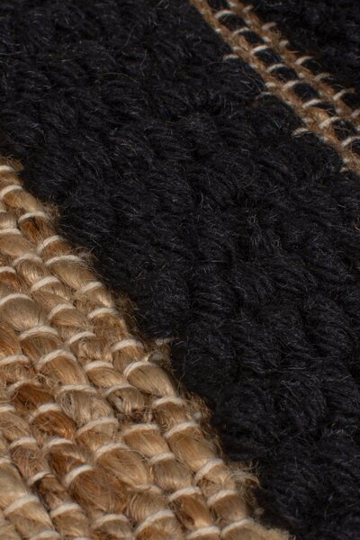 Кръстосан килим Medina Blocks Black 60x230 cm, Flair Rugs