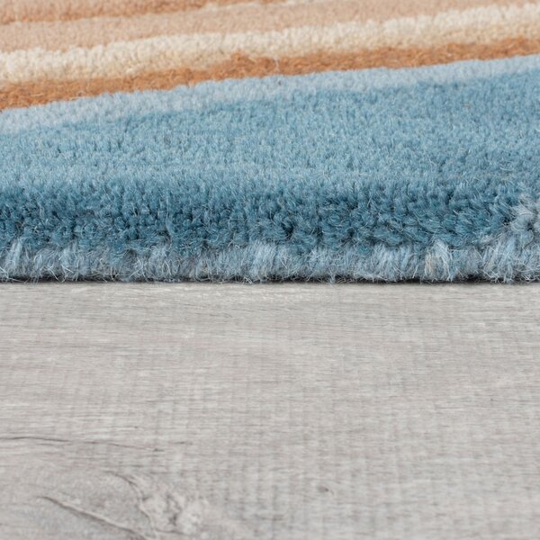 Абстрактен килим Flow Abstract Flow Blue 120x170 cm, Flair Rugs