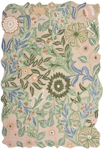 Килим Bryony Shaped Floral Floral Green 120x170 cm, Flair Rugs