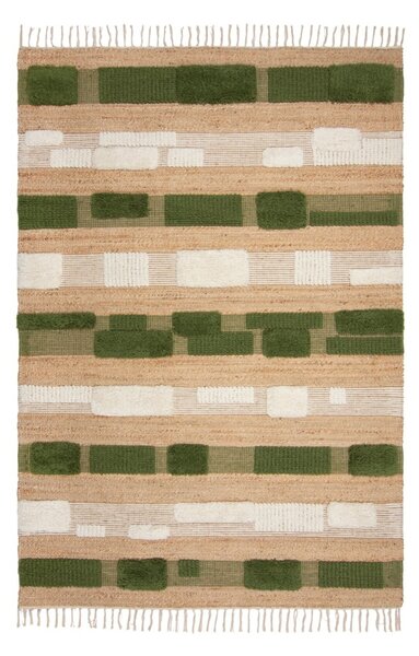 Medina Blocks Green 160x230 cm, Flair Rugs