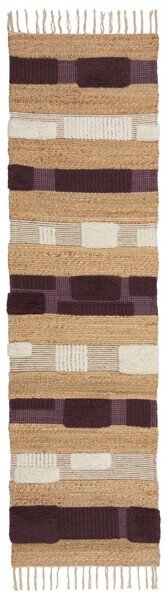 Medina Blocks Purple 60x230 cm, Flair Rugs