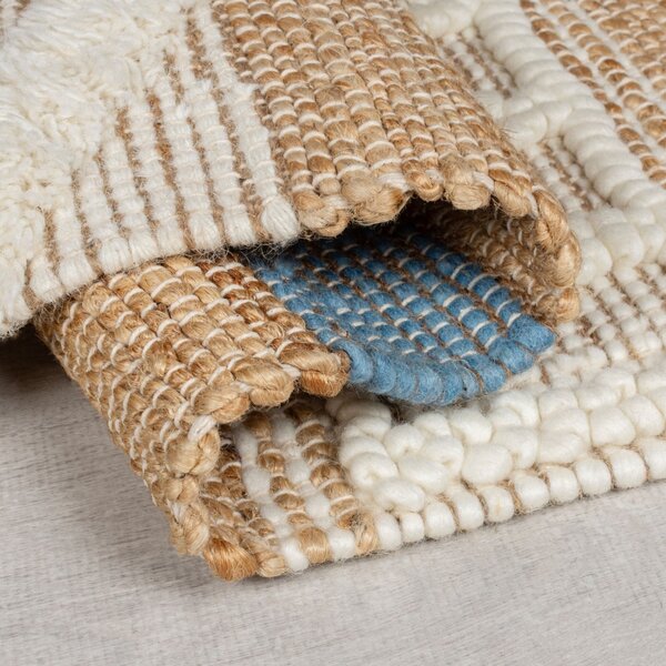 Medina Jute Blue Килим от юта Medina Blue 120x170 cm, Flair Rugs