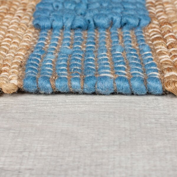 Medina Jute Blue Килим от юта Medina Blue 120x170 cm, Flair Rugs