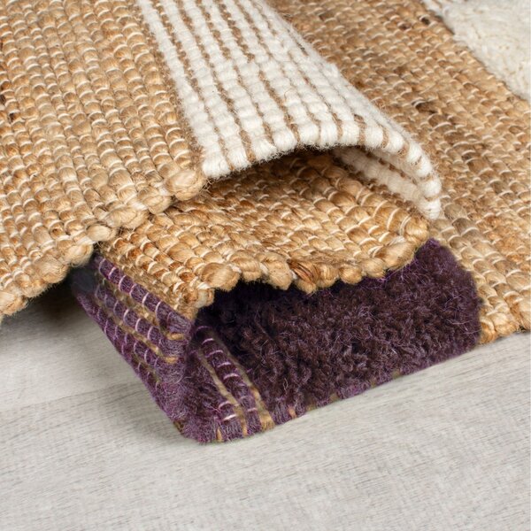 Medina Blocks Purple 60x230 cm, Flair Rugs