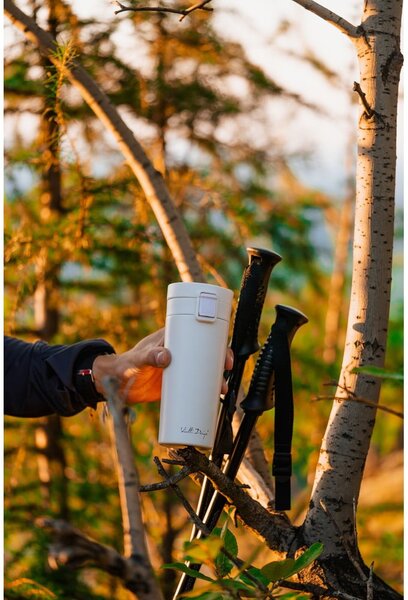 Бял термос за пътуване , 400 ml Fuori - Vialli Design
