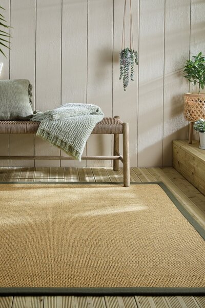 Килим за външна употреба Sisal Look Outdoor Green 120x170 cm, Flair Rugs
