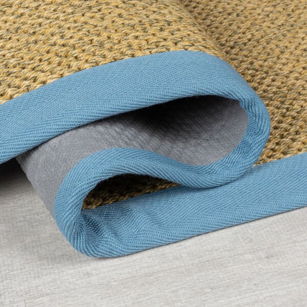 Сизалов килим за външна употреба Sisal Look Outdoor Light Blue 120x170 cm, Flair Rugs
