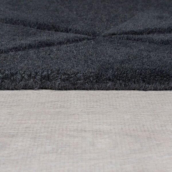 Кръгъл килим Shard Dark grey 160x160 cm, Flair Rugs