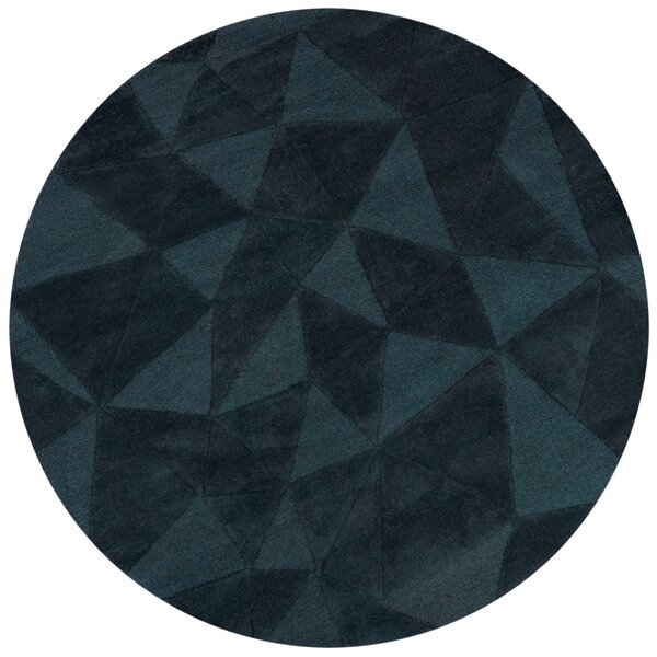 Shard Кръгъл килим Shard Navy Blue 160x160 cm, Flair Rugs