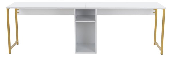 Бюро Twin Study Desk бял