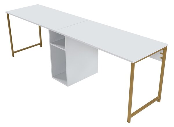 Бюро Twin Study Desk бял