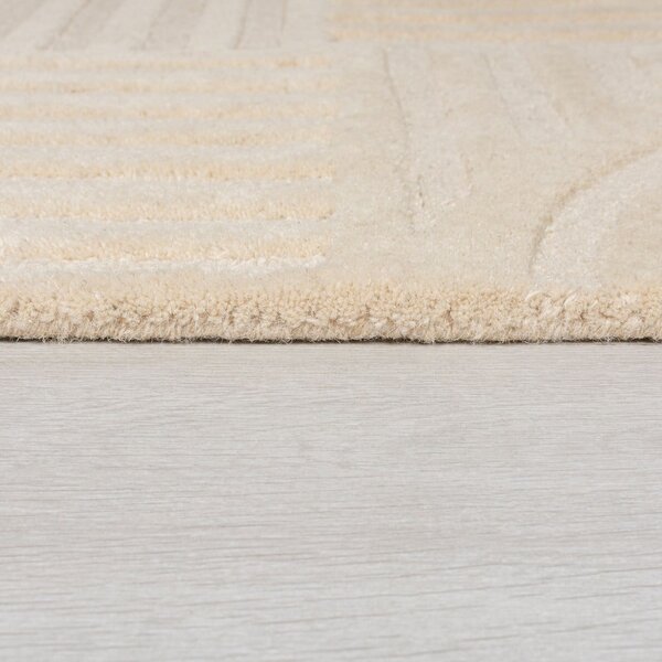 Бежов вълнен килим 60x230 cm Zen Garden - Flair Rugs