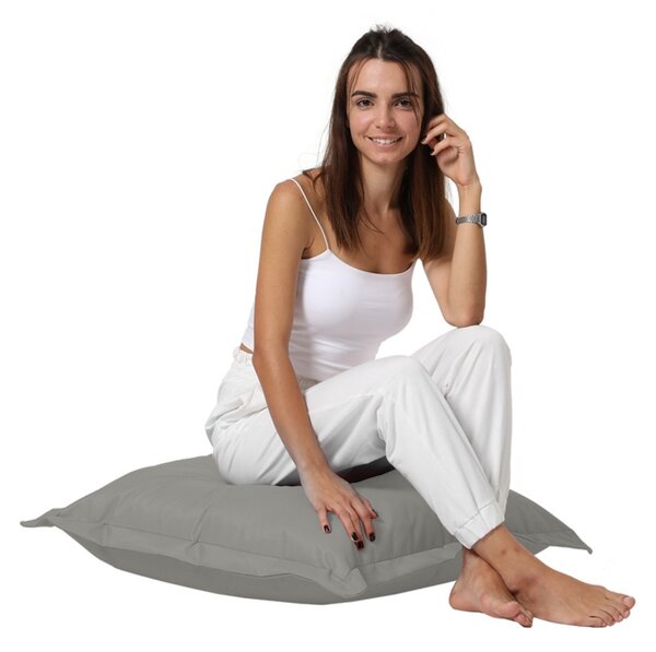 Външна възглавница Cushion Pouf сив