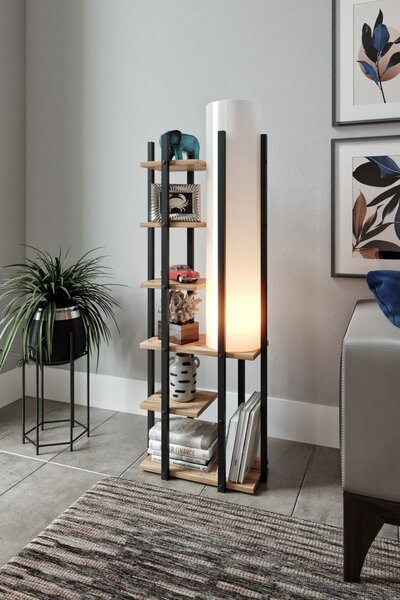 Подова лампа Moda Dor Черен 45x25x135 см