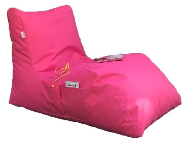 Градински пухен фотьойл beanbag Daybed Розов