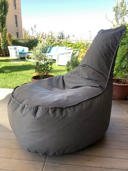 Градински пухен фотьойл Bean Bag Aktif сив