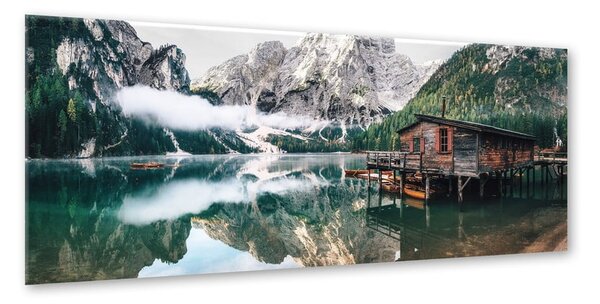 Картина върху стъкло , 50 x 125 cm Tyrol Lake - Styler