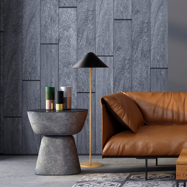 Подова лампа Mixed златен 46x46x150 см