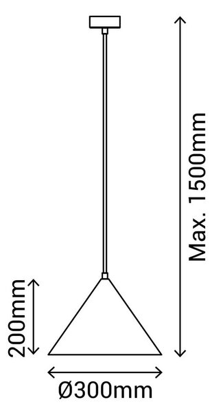 Сиво висящо осветително тяло, височина 150 cm Vilma - SULION