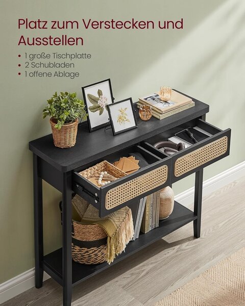 Конзола Vasagle Black 100x30x80 cm