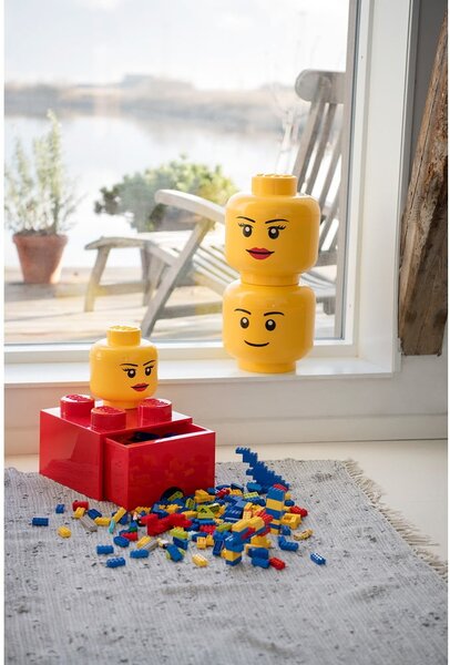 Жълта кутия за съхранение Silly, ⌀ 16,3 cm - LEGO®