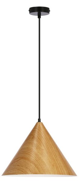 Кафява висяща лампа с метален абажур ø 32 cm Dunca - Candellux Lighting