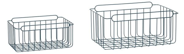 Комплект от 2 сини кошници за съхранение Wire Azul - Hübsch