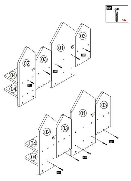 ЕТАЖЕРКА ЗА СТЕНА BIRD HOUSE