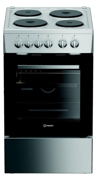 Готварска печка Indesit I5E5PMS, клас A, 55л. обем, 4 нагревателни зони, хидролитично почистване, инокс