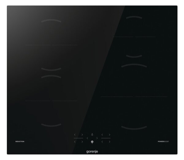 Индукционен плот за вграждане Gorenje GI601FMC, 4 нагревателни зони, защита за деца, PowerBoost функция, черен