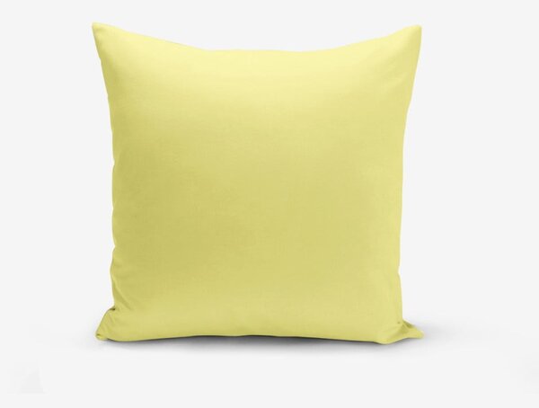 Жълта калъфка за възглавница със смес от памук , 45 x 45 cm - Minimalist Cushion Covers