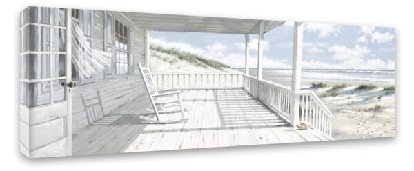 Платно Акварел "Къща на плажа", 60 x 150 cm House on the Beach - Styler